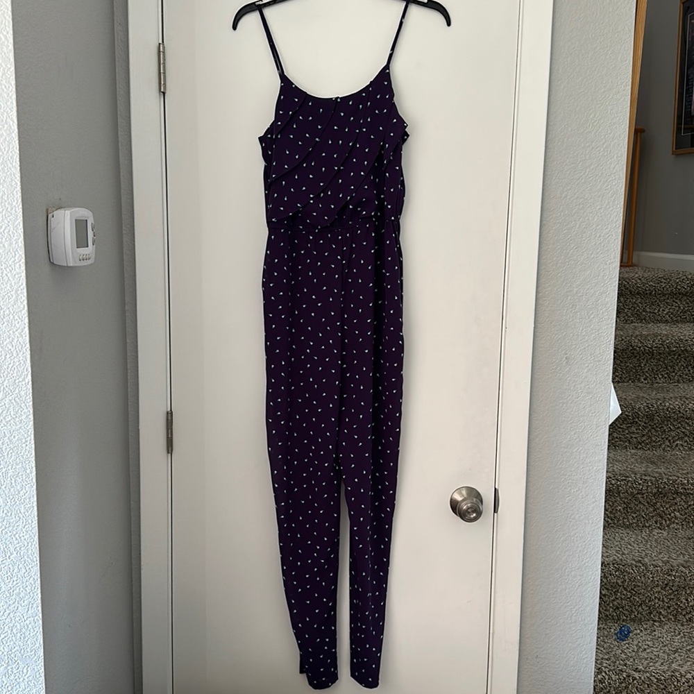 Purple sheer jumpsuit